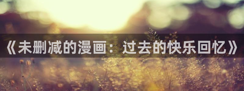 歪歪动漫原神版：《未删减的漫画：过去的快乐回忆》